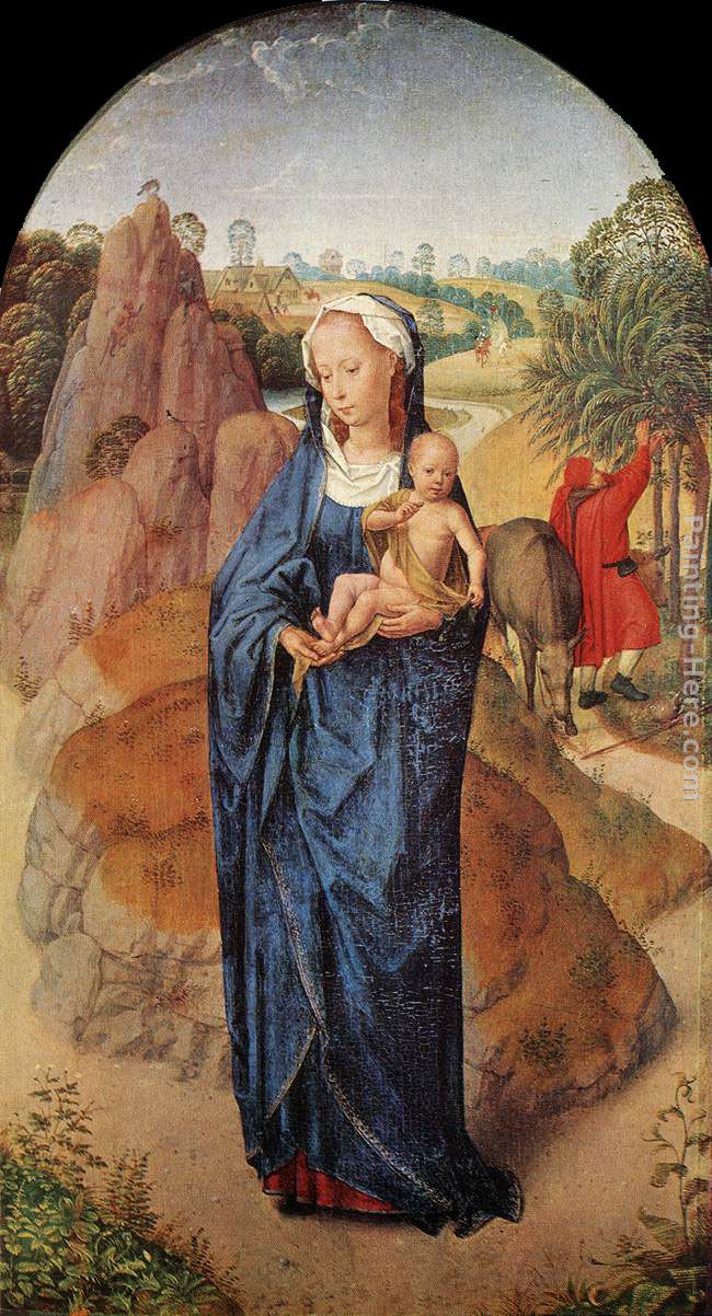 Virgin and Child in a Landscape painting - Hans Memling Virgin and Child in a Landscape art painting